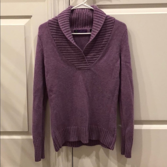 Wool Saks Cashmere Sweaters New Saks Fifth Avenue Marled 100